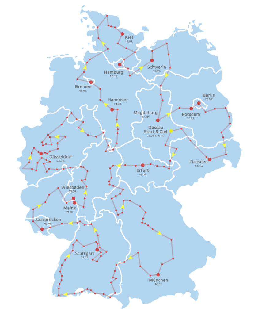 Karte Sommertour